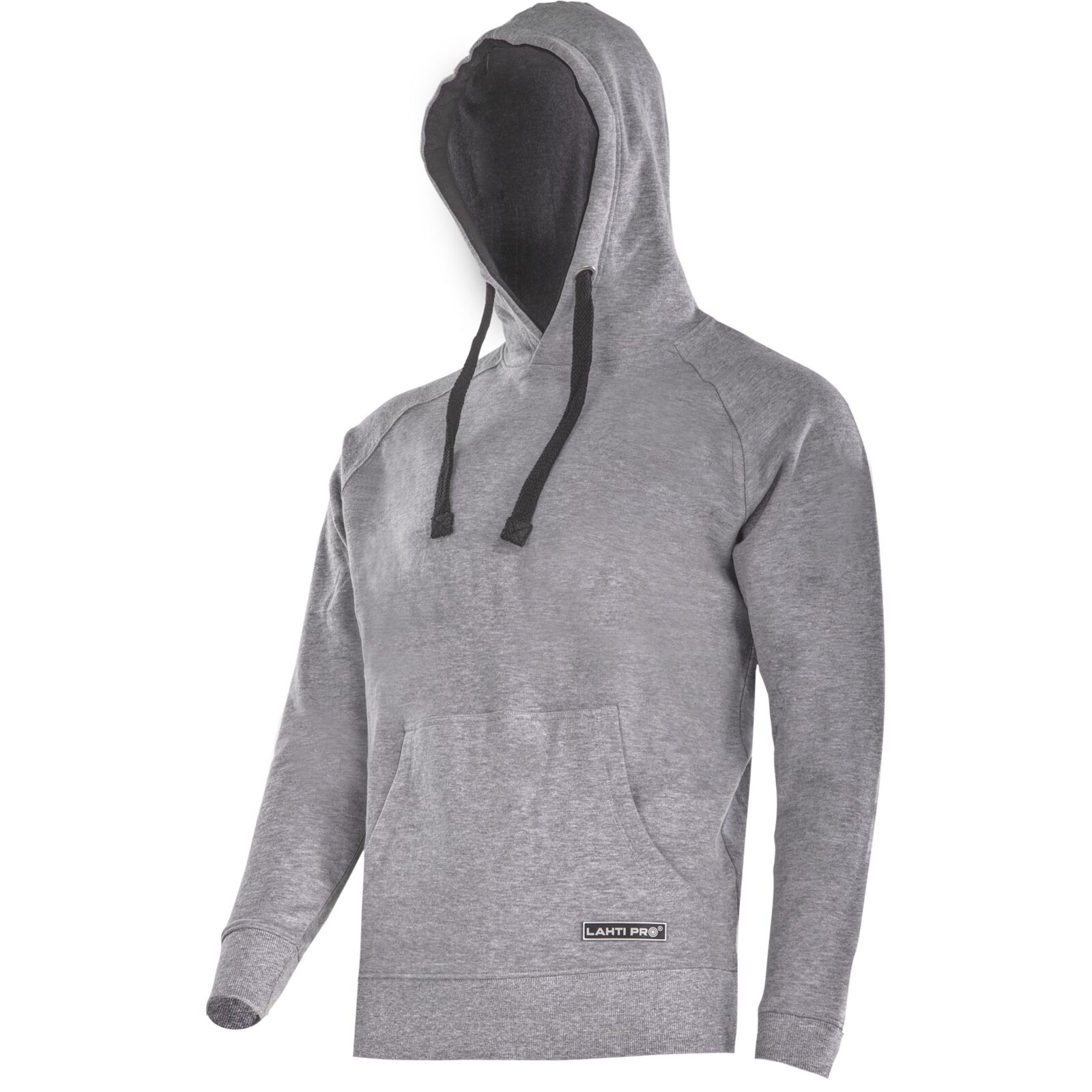Grey hooded sweatshirt 320 g/m² size L CE