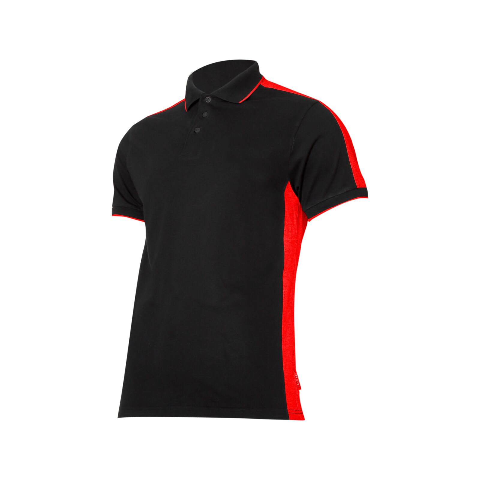 Polo Shirt 190G/m2, Black-Red, S, CE, LAHTI