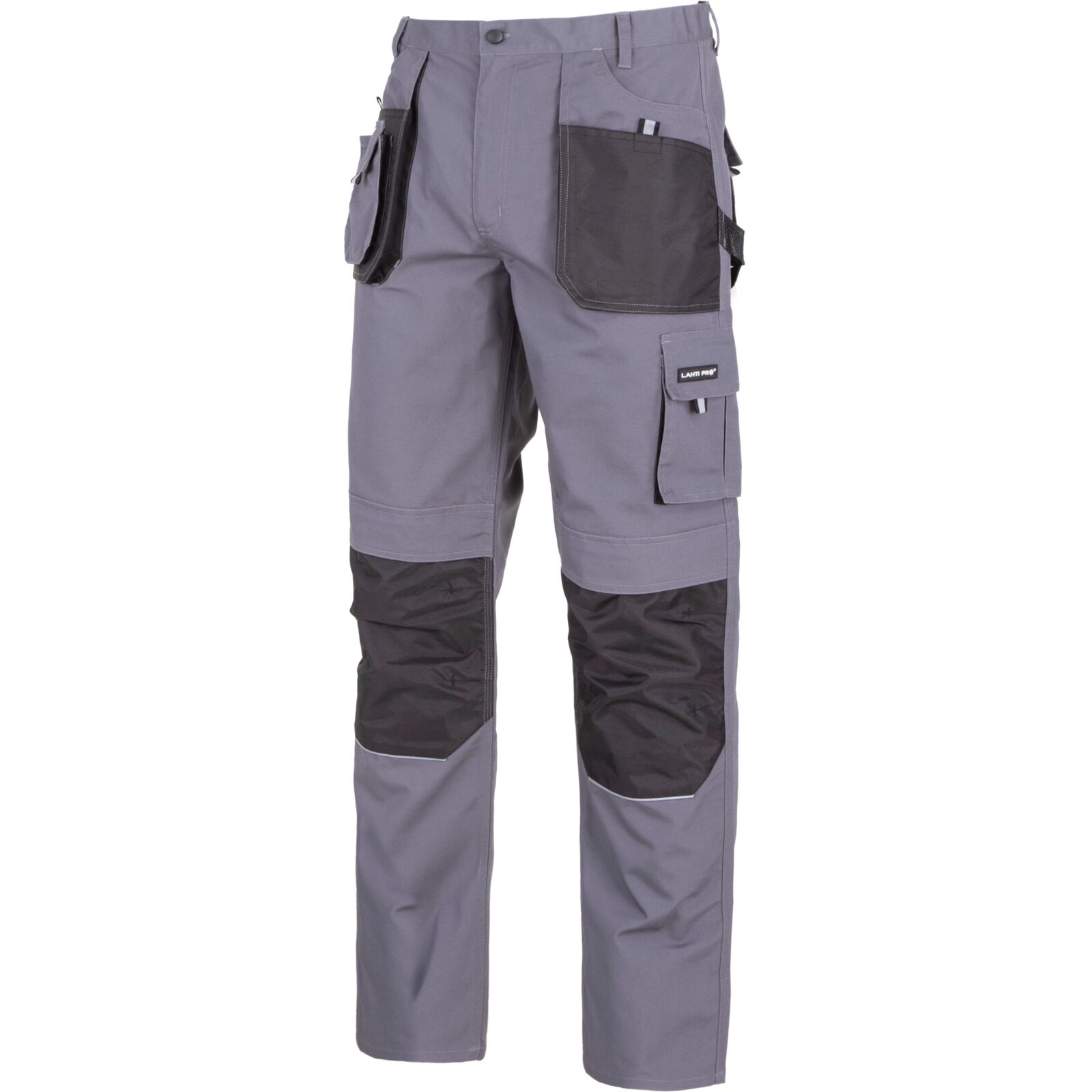 Grey-black work trousers 2L (54) CE in canvas