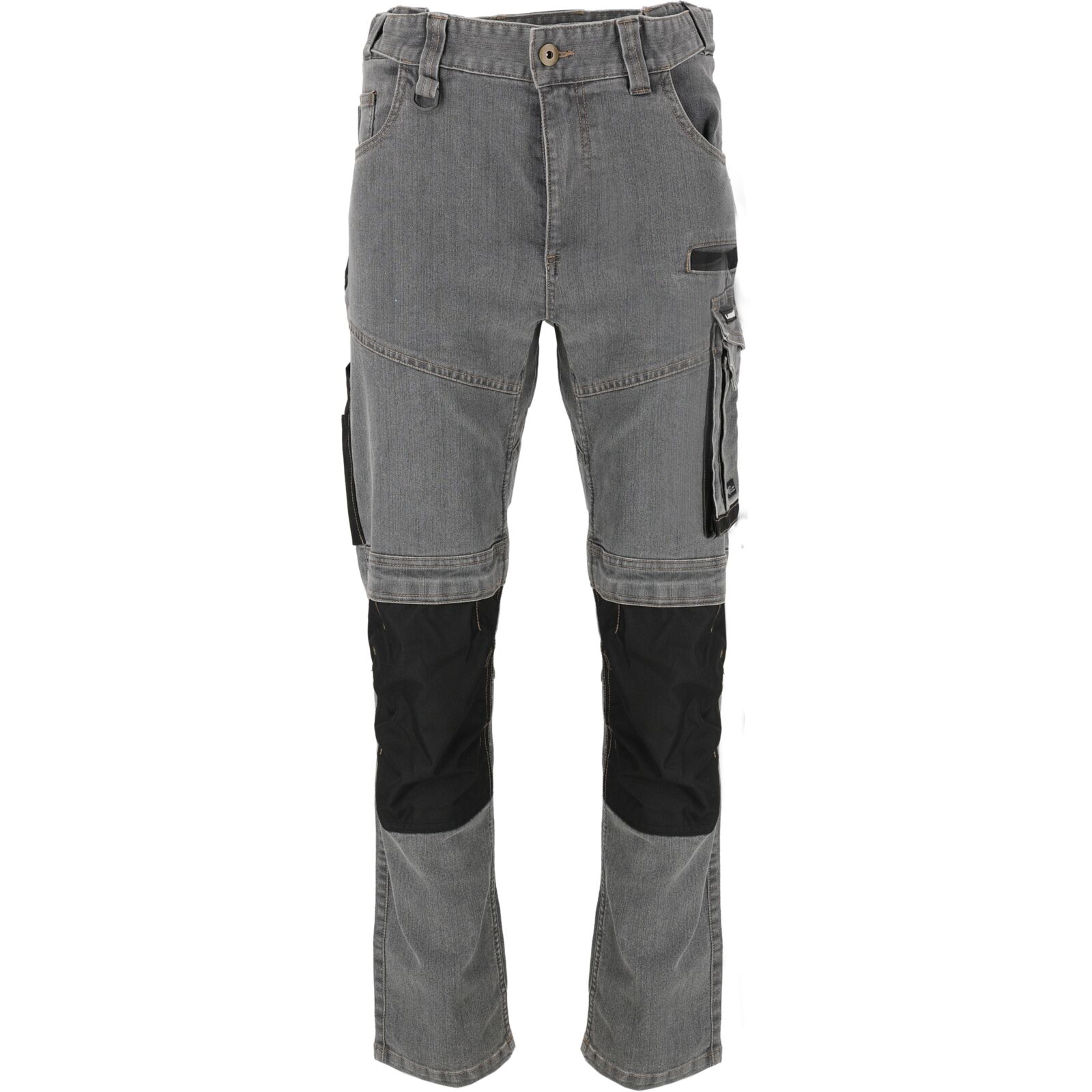 Stretch jeans trousers, grey, size L, CE