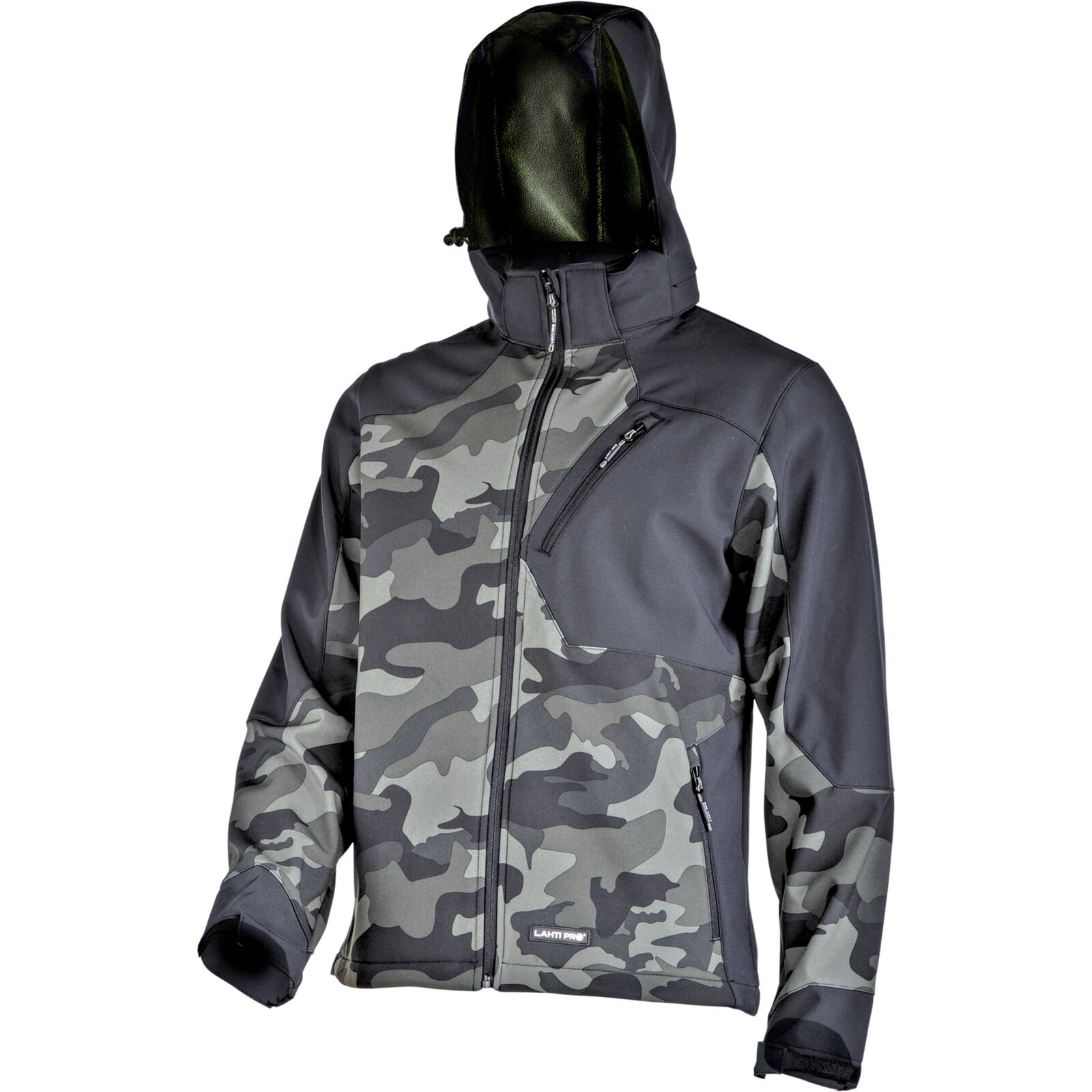 Softshell jacket with hood, 8000 mm waterproof