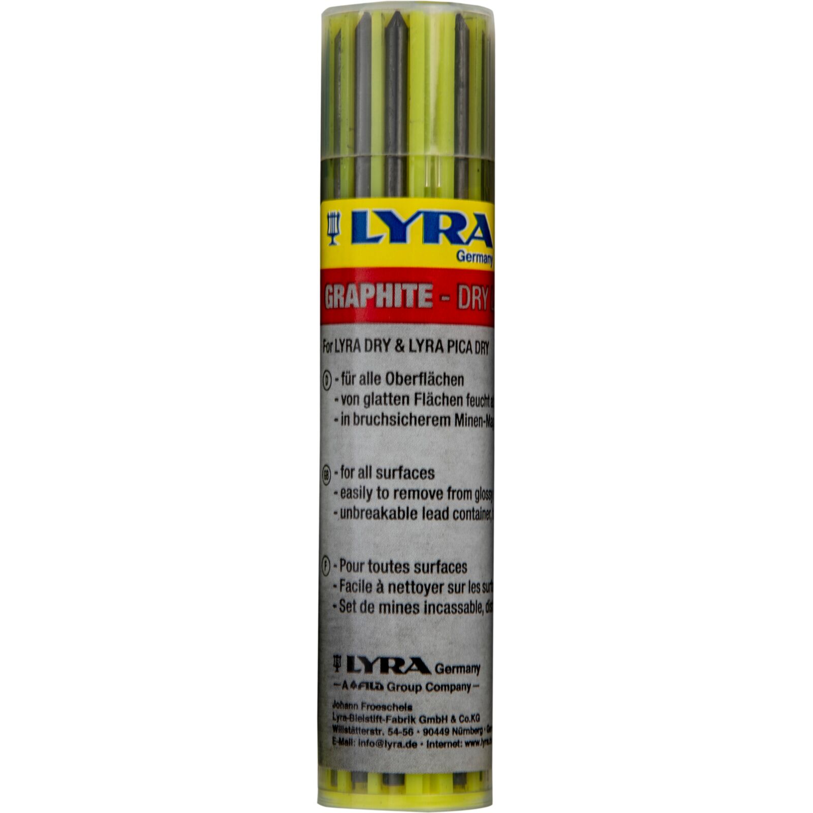 Lyra-Dry Refills set 12 pcs Graphite