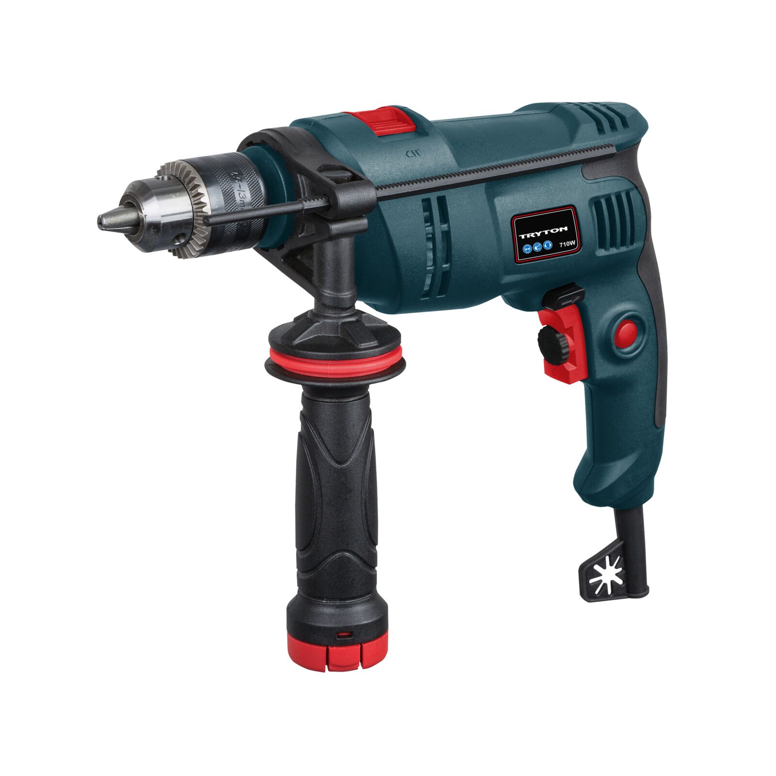 Impact Drill 710W, Key Chuck 13 mm l/r