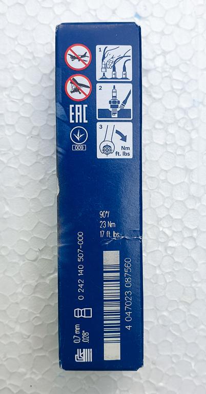 BOSCH Nickel Spark Plug ZGR6STE2, 0242 140507