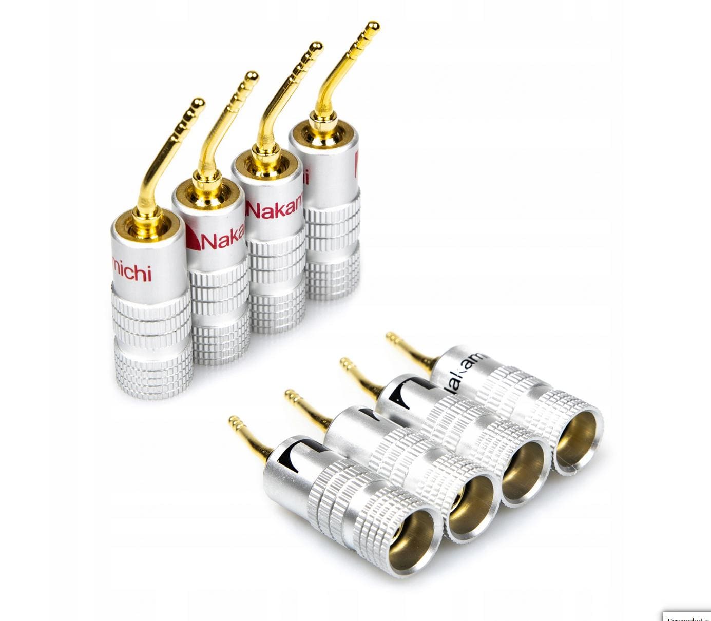 Banankontakter till högtalarkablar Gold HQ, Nakamichi