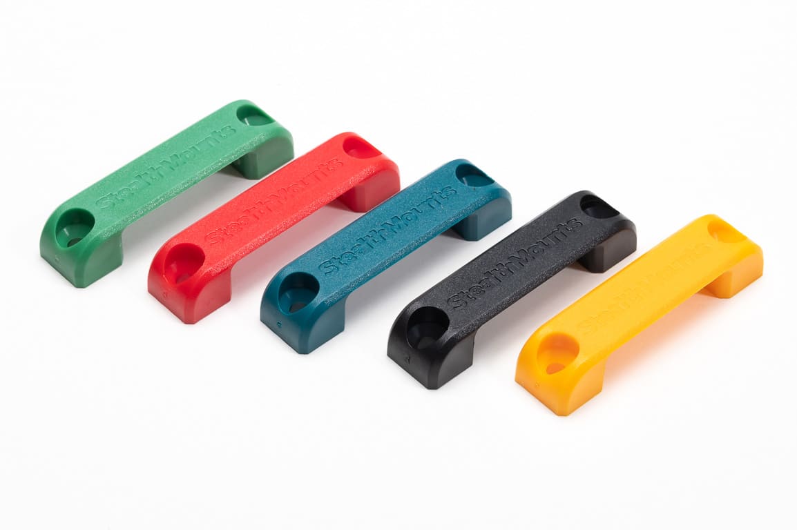 StealthMounts Bench Belt universalhållare 6-pack i svart ABS