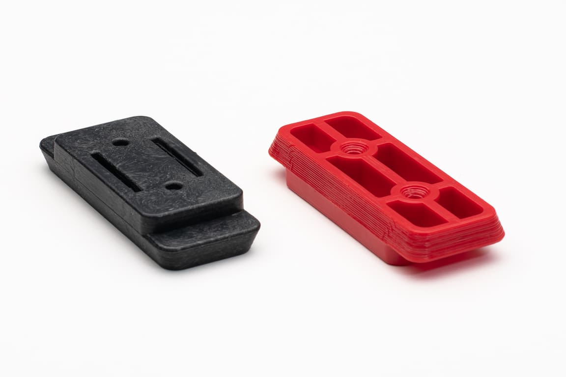 StealthMounts adapter feet for Milwaukee Packout 8 pack in black ABS