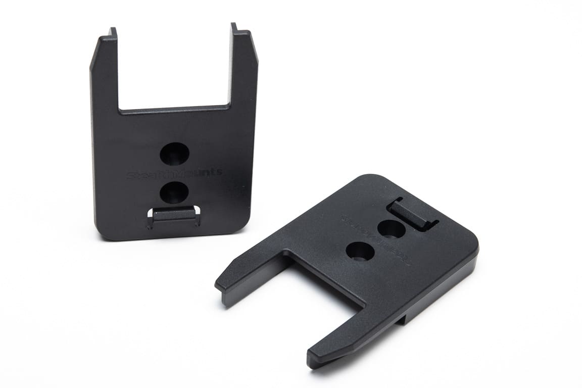 StealthMounts maskinfÃ¤sten fÃ¶r Ridgid AEG 18V 4-pack i svart ABS