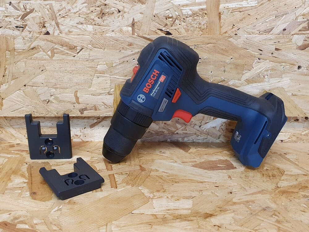 StealthMounts maskinfÃ¤sten fÃ¶r Bosch Professional 18V 4-pack i svart ABS