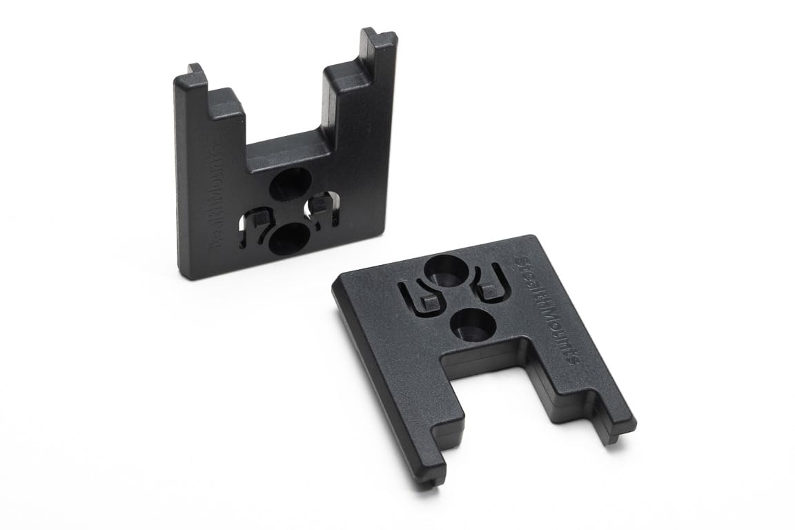 StealthMounts maskinfÃ¤sten fÃ¶r Bosch Professional 18V 4-pack i svart ABS