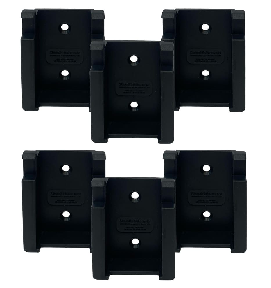 StealthMounts battery mounts for Fein 18V 6 pack in black ABS