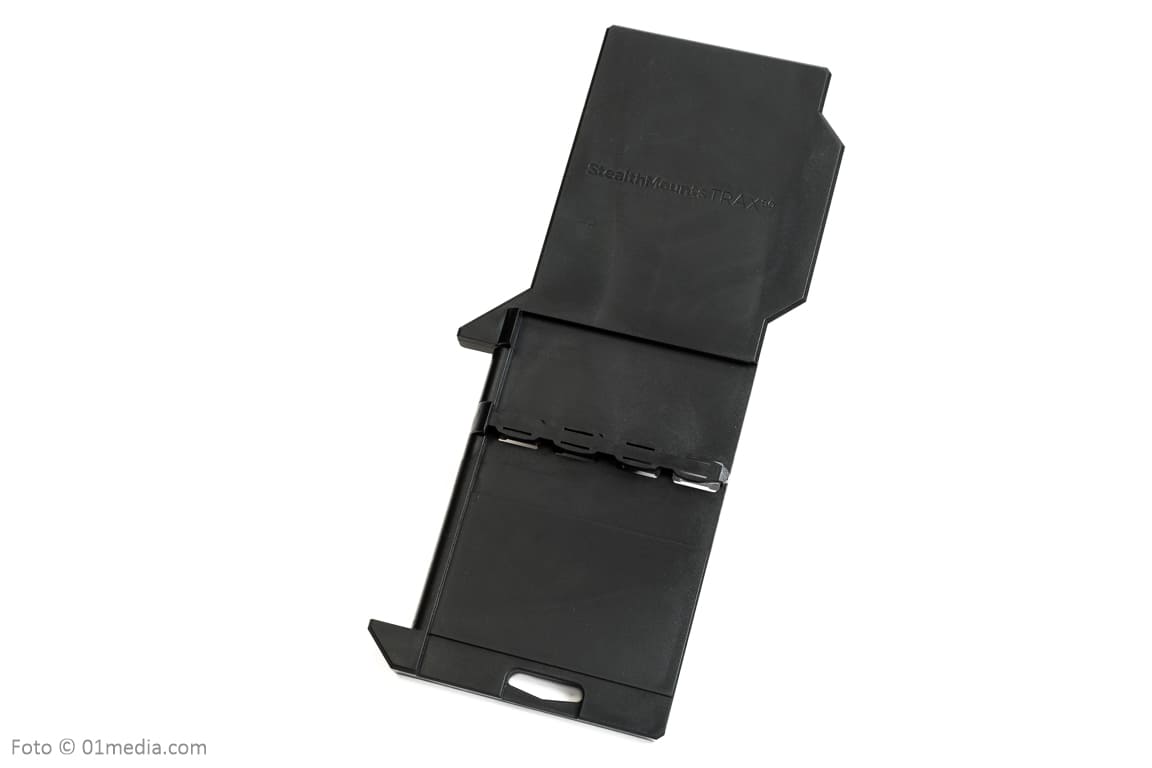 StealthMounts Trax90 Track Saw Square for Festool guide rail in black ABS