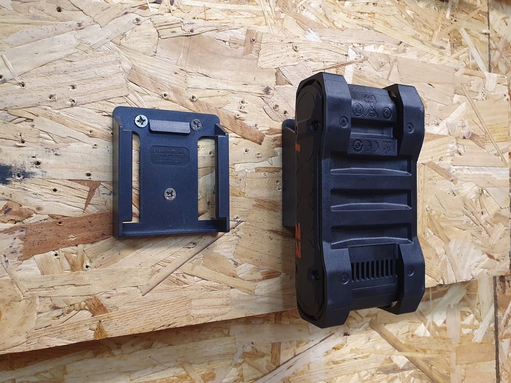 StealthMounts battery mounts for Hilti Nuron 22V in black ABS, 6 pack