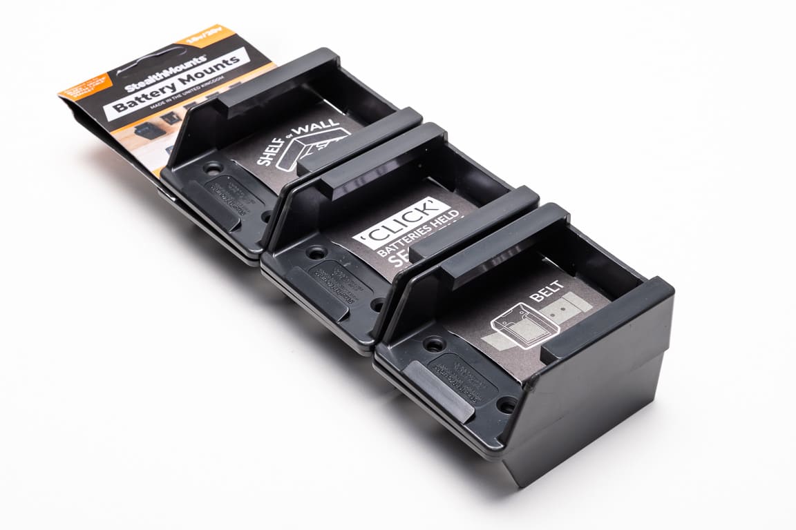 StealthMounts batterifÃ¤sten fÃ¶r Stanley Black+Decker Porter Cable 6-pack i svart ABS