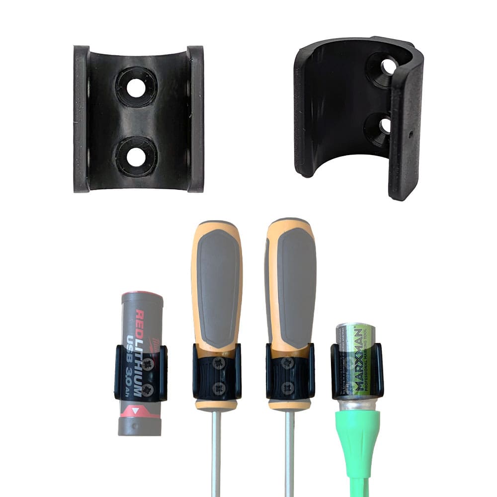 StealthMounts Uni Mounts universal holder 5 pack in black ABS