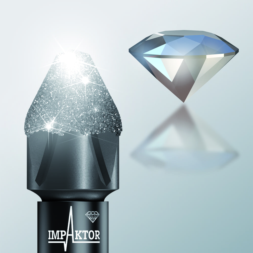 Phillips bit PH125 mm 1 WERA 851/1 IMP DC Impaktor Diamond bit, 1-pack