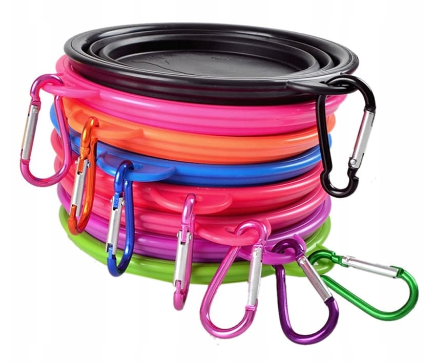 Compact food bowl for dogs / cats, foldable 1L