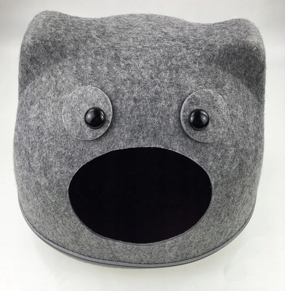 Igloo kattbädd eller hundbädd, filt 41 x 36 x 33 cm, Feutrine