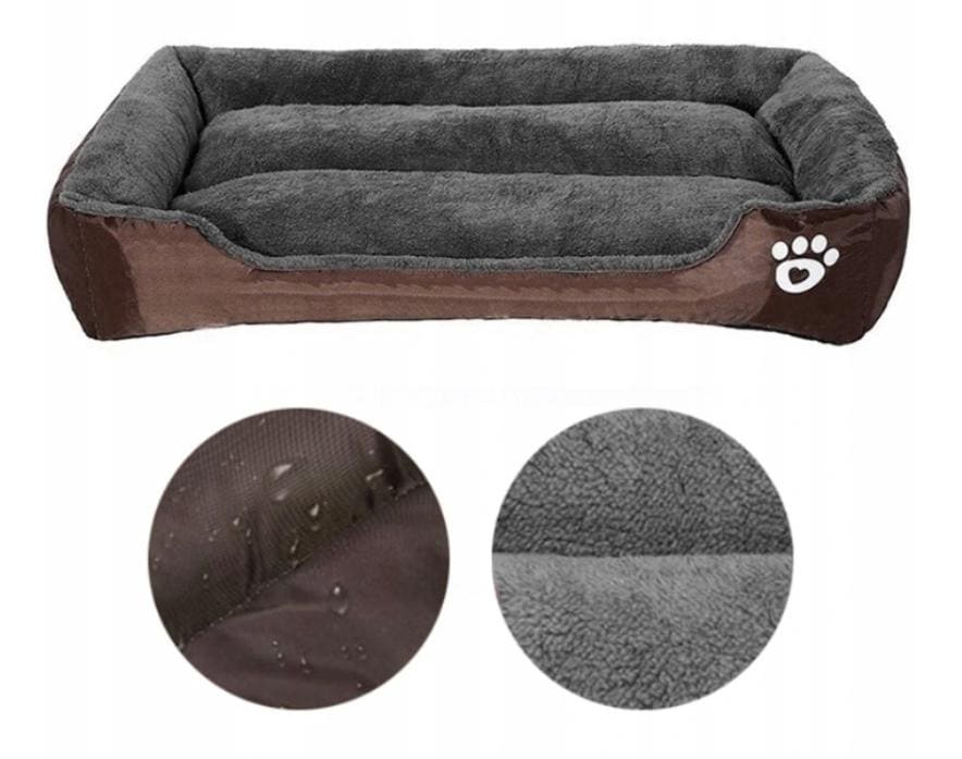Stor mjuk hundbädd 85 x 65 cm XL, dubbelsidigt