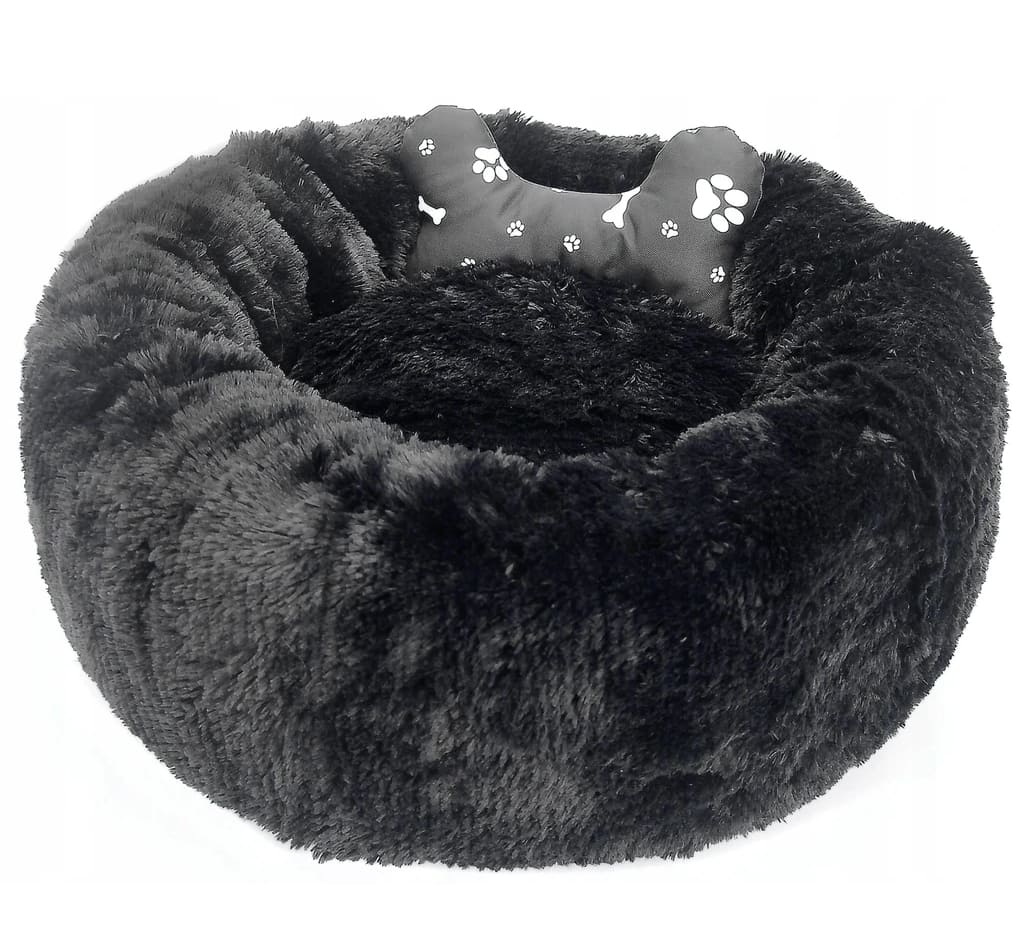 Fluffy and cosy cat bed or dog bed, round 60 cm, Rotex