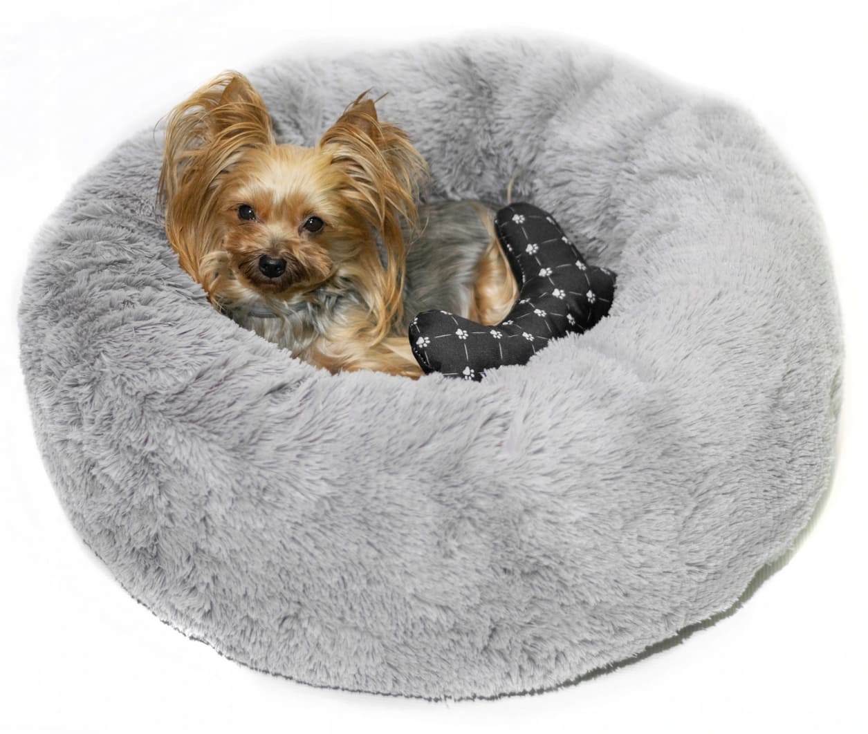 Fluffy and cosy cat bed or dog bed, round 60 cm, Rotex