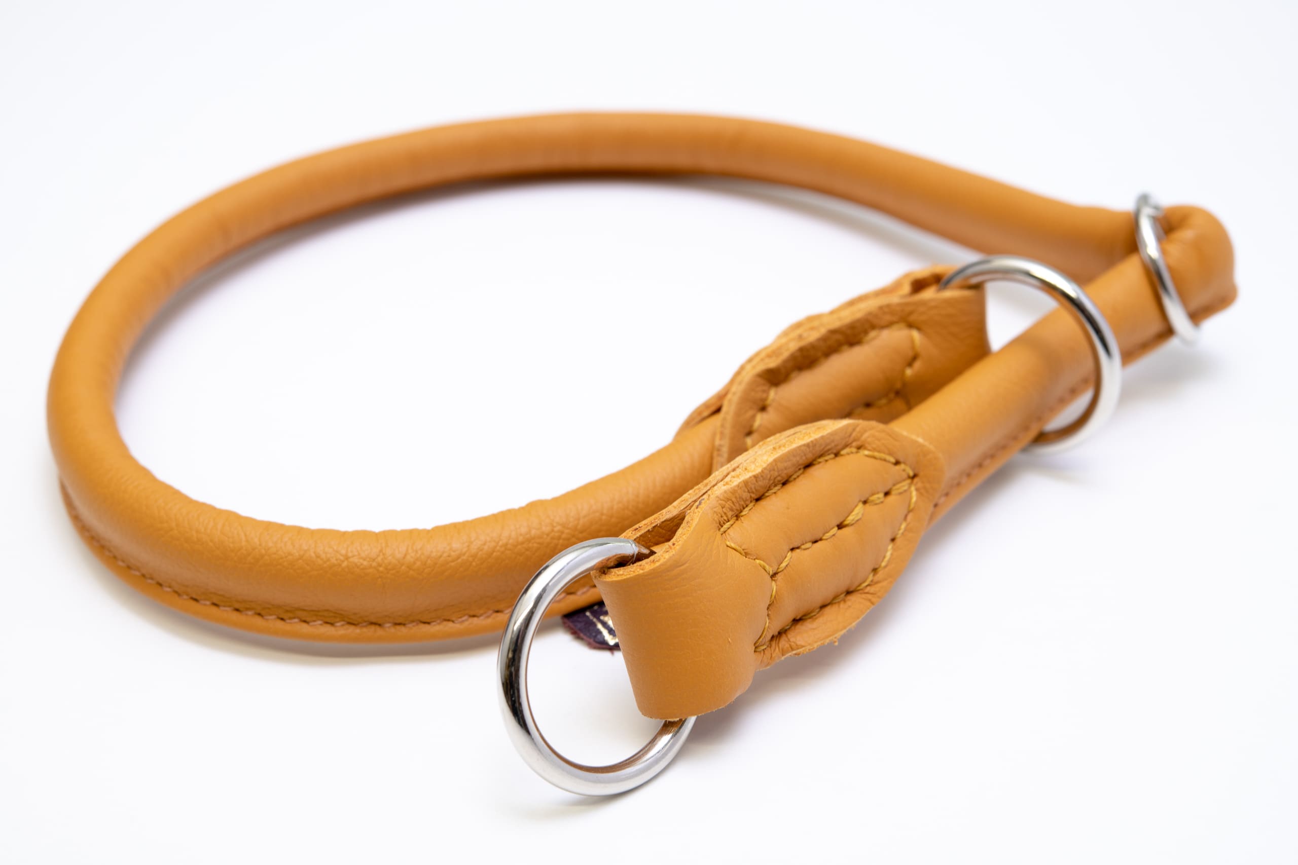 Exclusive Training Collar Premium 2m, Genuine Napa Leather, Round