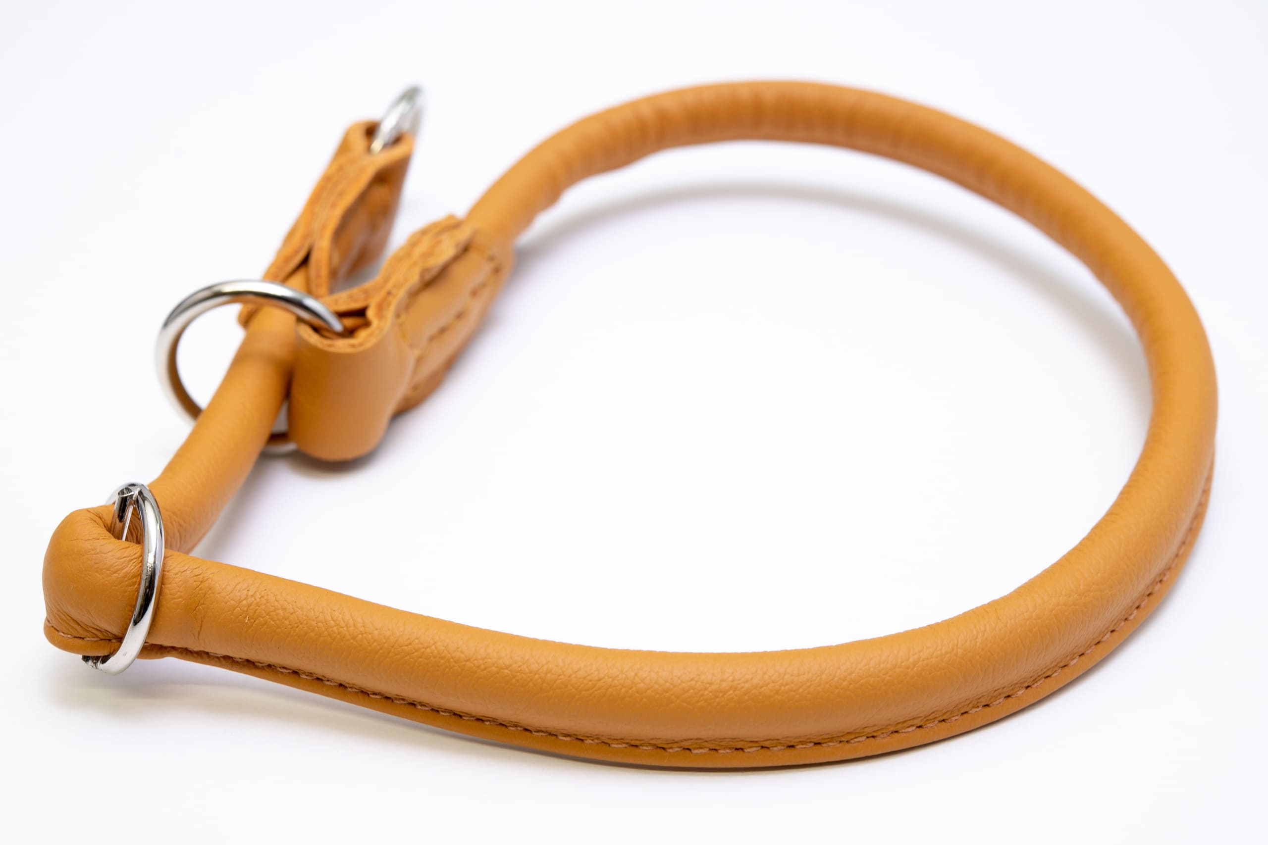 Exclusive Training Collar Premium 2m, Genuine Napa Leather, Round