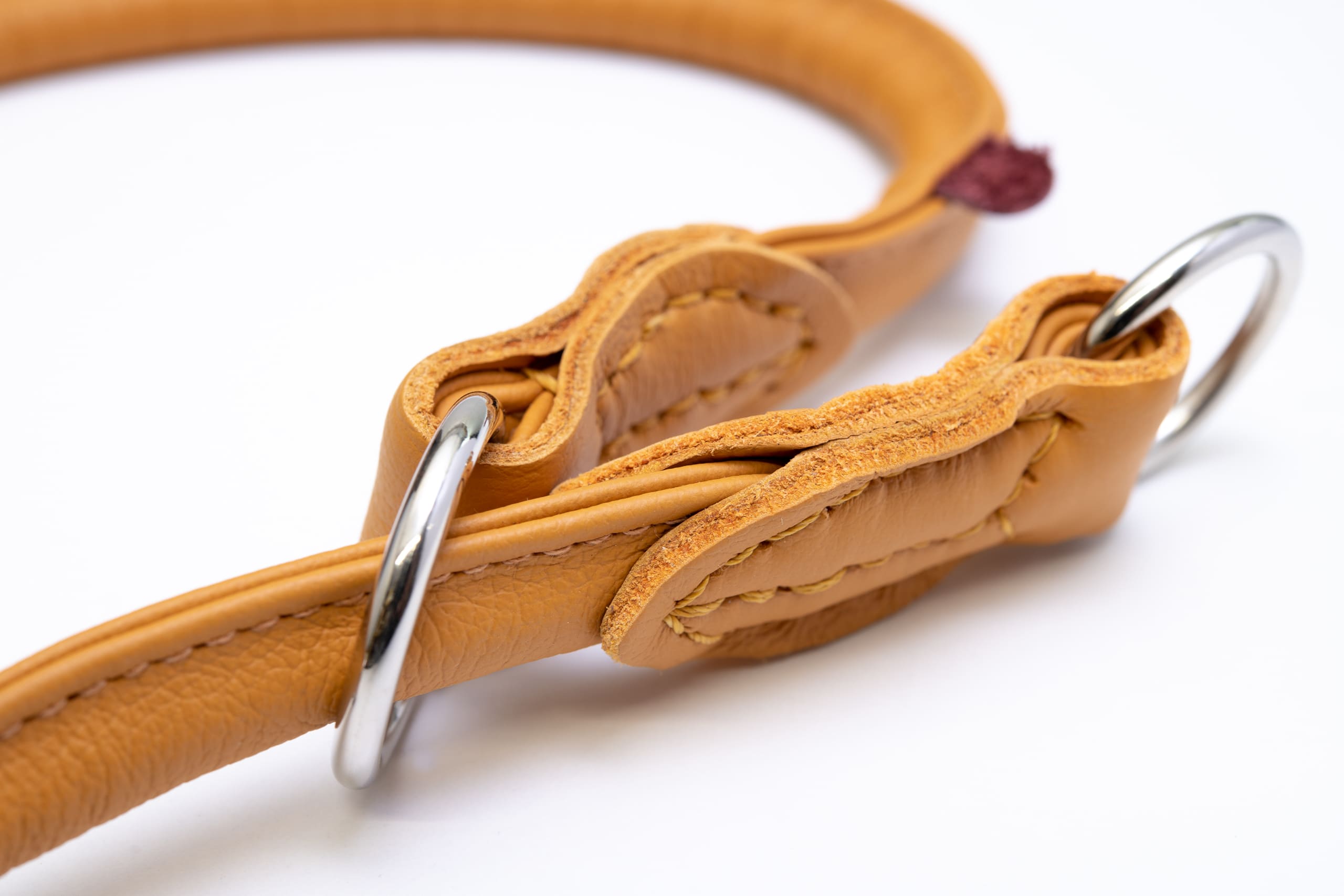 Exclusive Training Collar Premium 2m, Genuine Napa Leather, Round