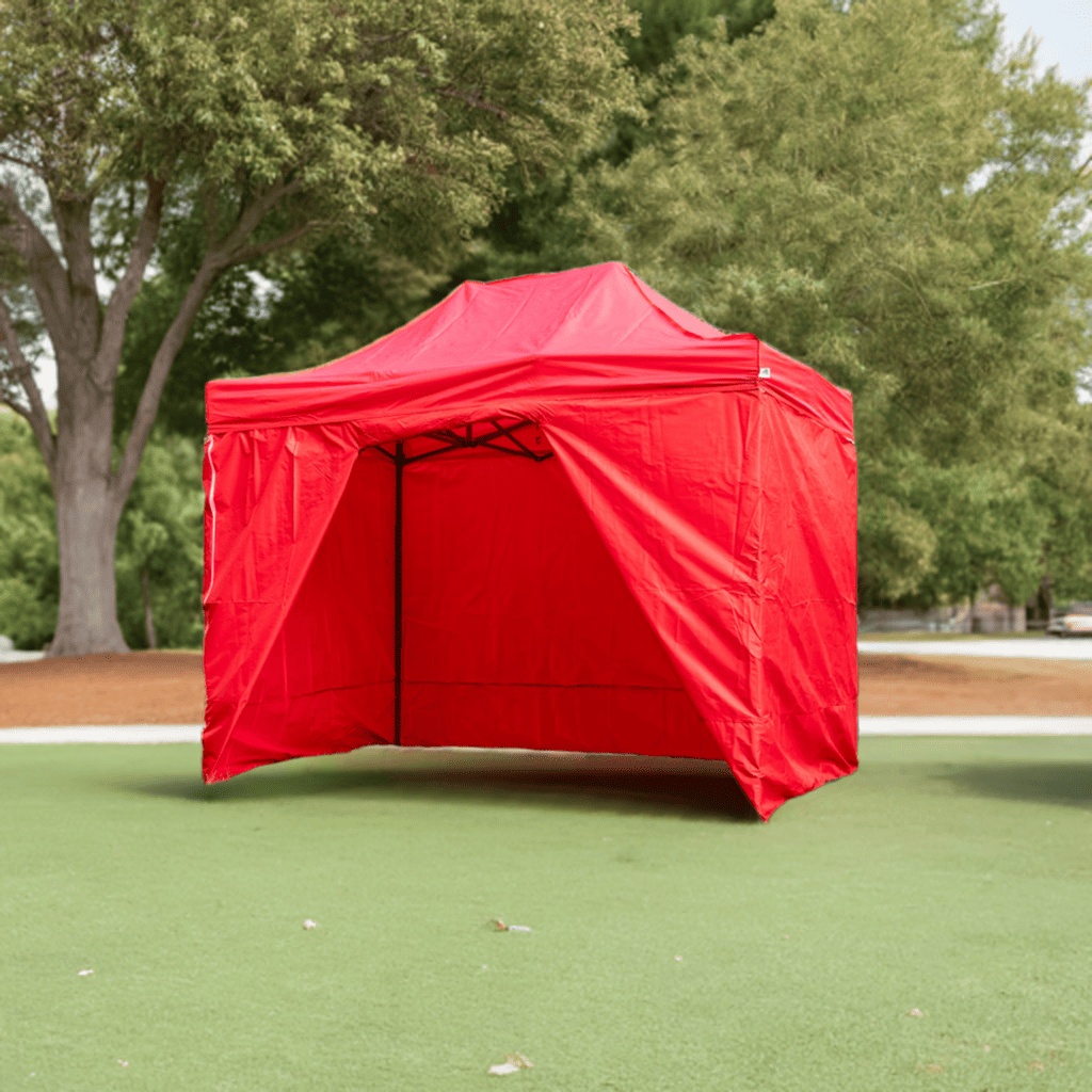Popup Tält 2 x 2 m  Snabbtält Stålram PVC 600D Vattentätt Tak Marknadstält, ProfiFold