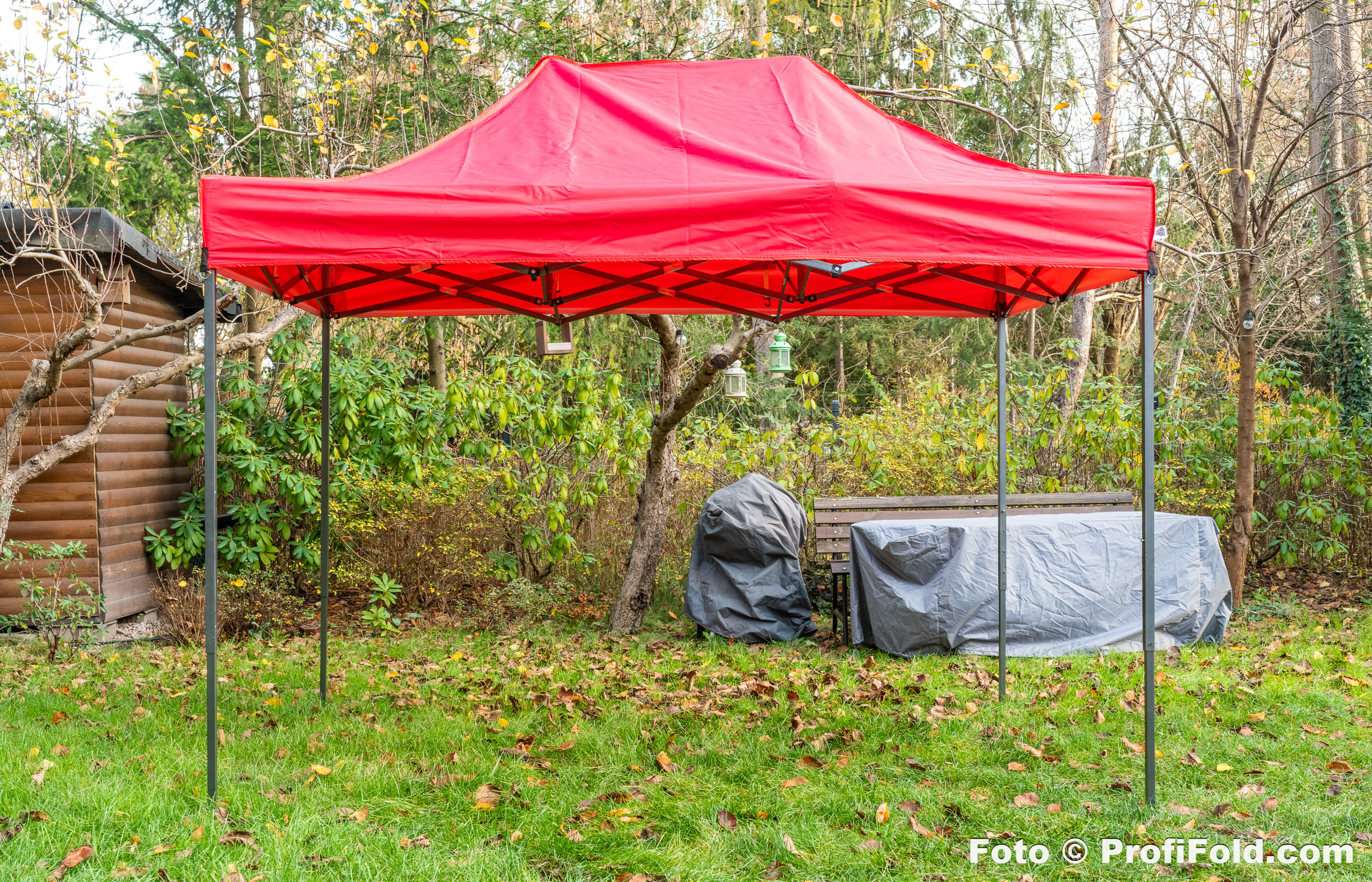 Snabbtält 3 x 3m, tålig, 4 väggar, dörr, väska, olika färger, tryck som tillval (popup tält, reklamtält, marknadstält, trädgårdstält, eventtält, expresstält), ProfiFold