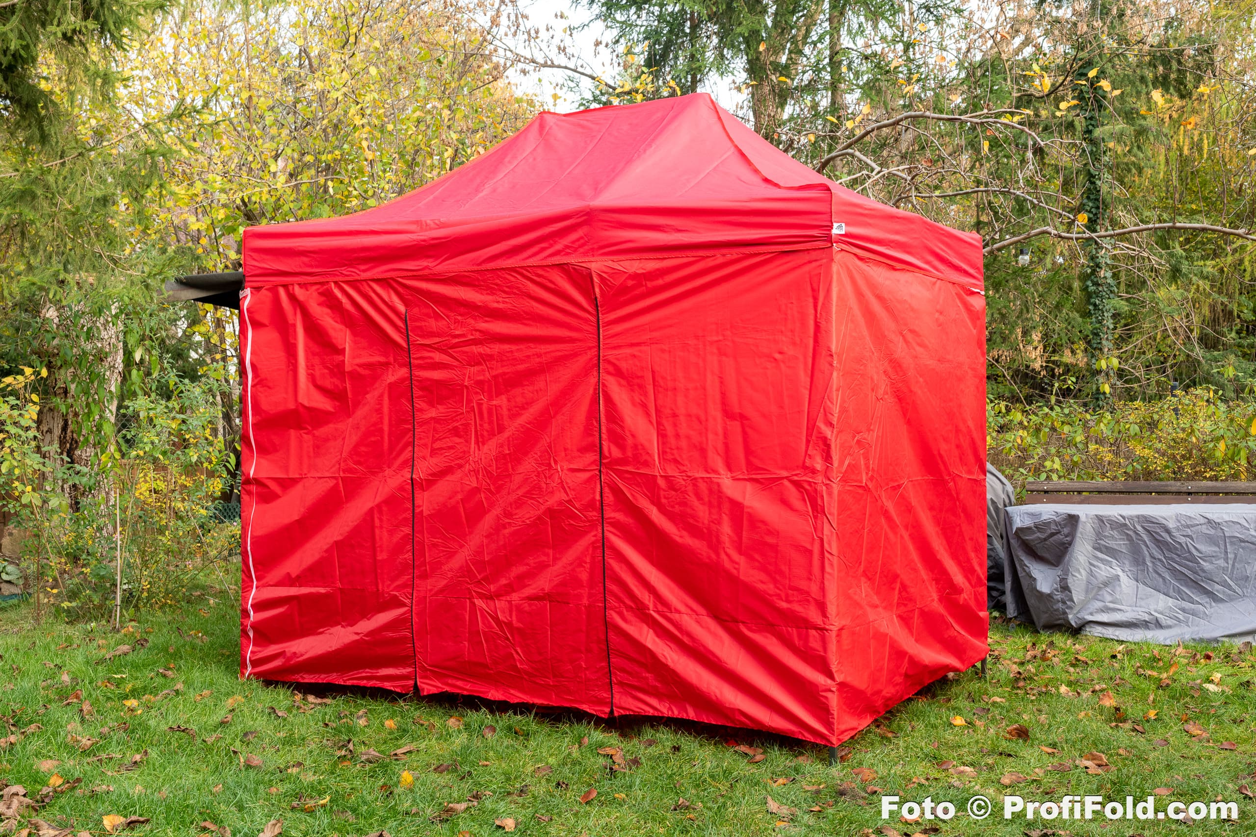 Snabbtält 3 x 3m, tålig, 4 väggar, dörr, väska, olika färger, tryck som tillval (popup tält, reklamtält, marknadstält, trädgårdstält, eventtält, expresstält), ProfiFold