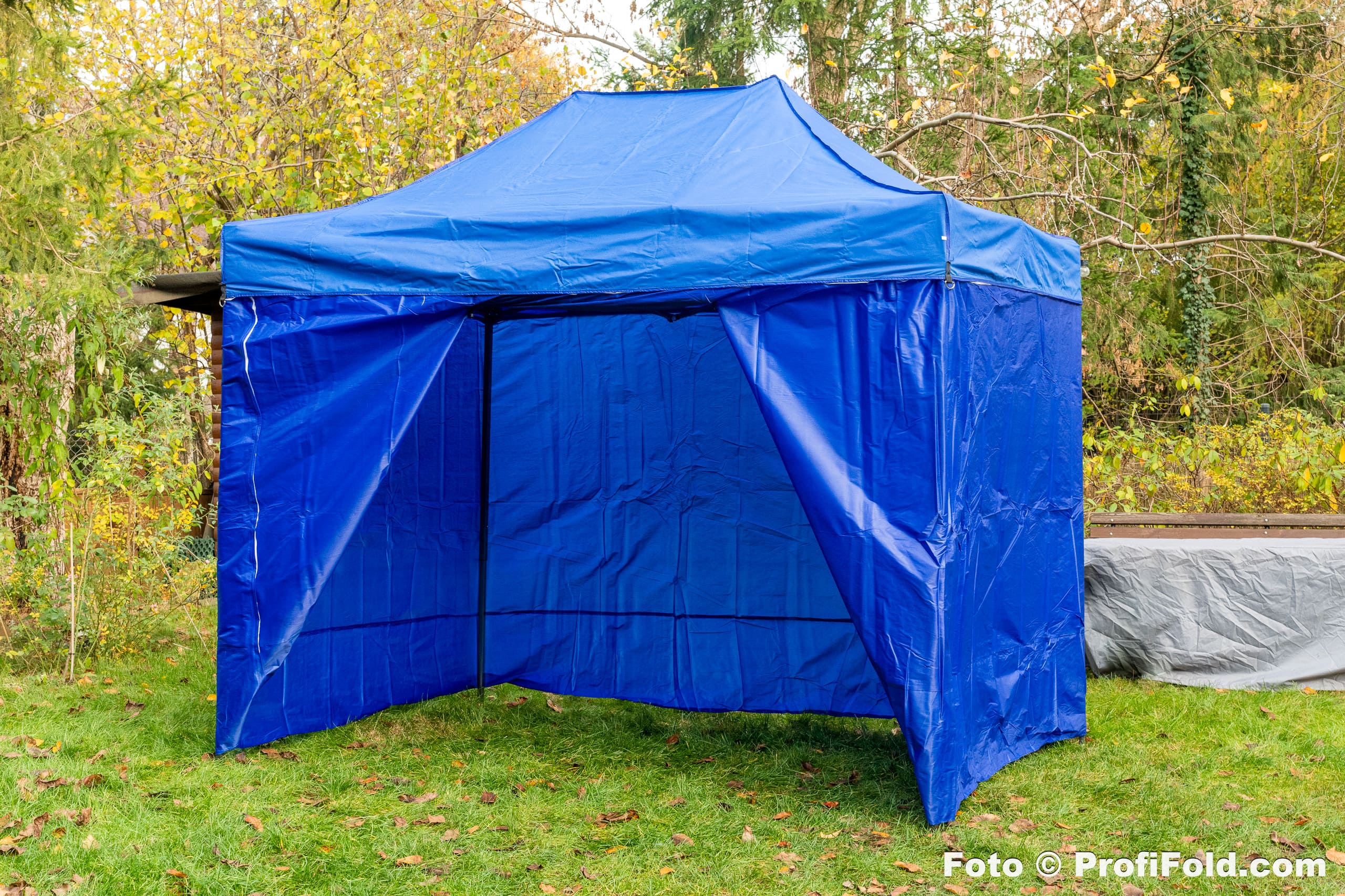 Snabbtält 3 x 3m, tålig, 4 väggar, dörr, väska, olika färger, tryck som tillval (popup tält, reklamtält, marknadstält, trädgårdstält, eventtält, expresstält), ProfiFold