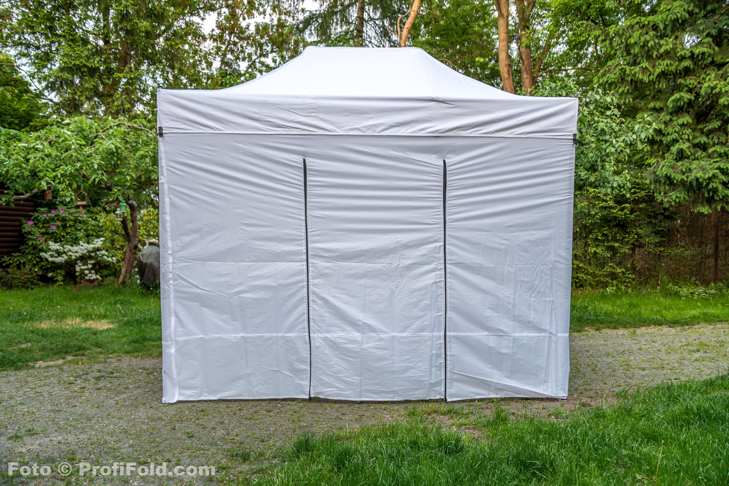 Snabbtält 3 x 3m, tålig, 4 väggar, dörr, väska, olika färger, tryck som tillval (popup tält, reklamtält, marknadstält, trädgårdstält, eventtält, expresstält), ProfiFold