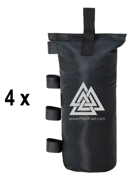 Tent weights, 4 weight sand bags for tents, gives approx. 25 kg total weight, ProfilFold