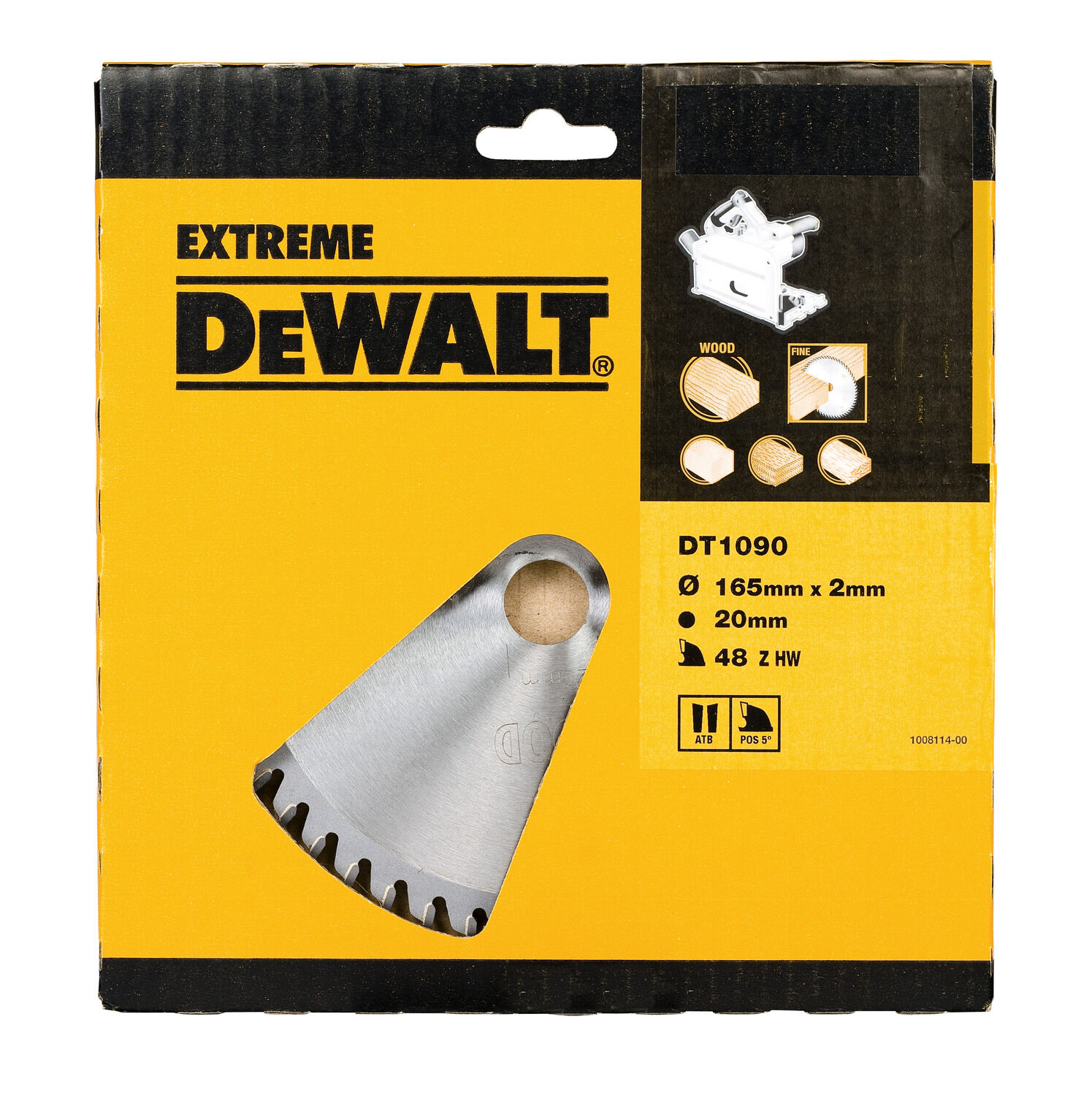 Sågklinga för sänksåg 165 x 20 mm | DeWalt