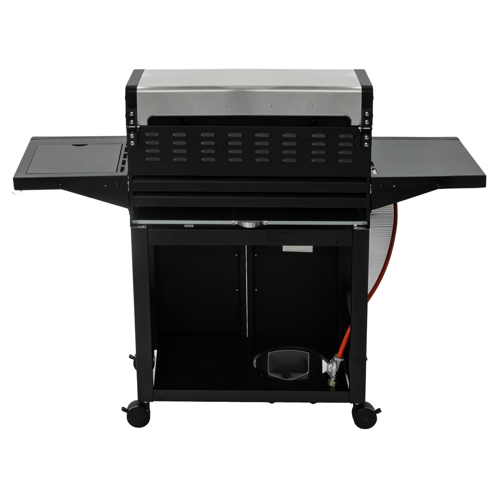 Gasolgrill 4+1 brännare 15,75 kW svart
