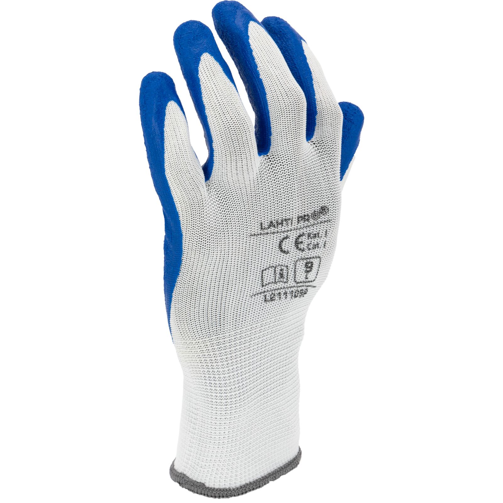 Latex coated gloves size 10, 12 pairs