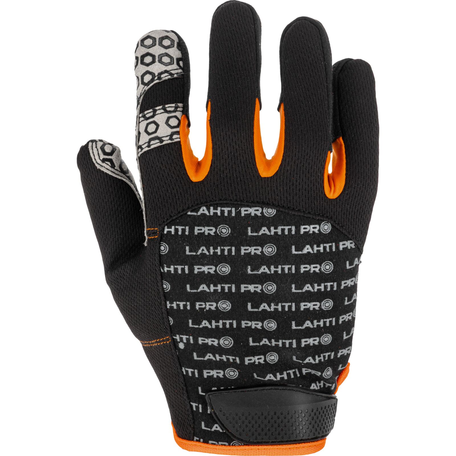 Mekanikerhandskar svart-orange stl 10