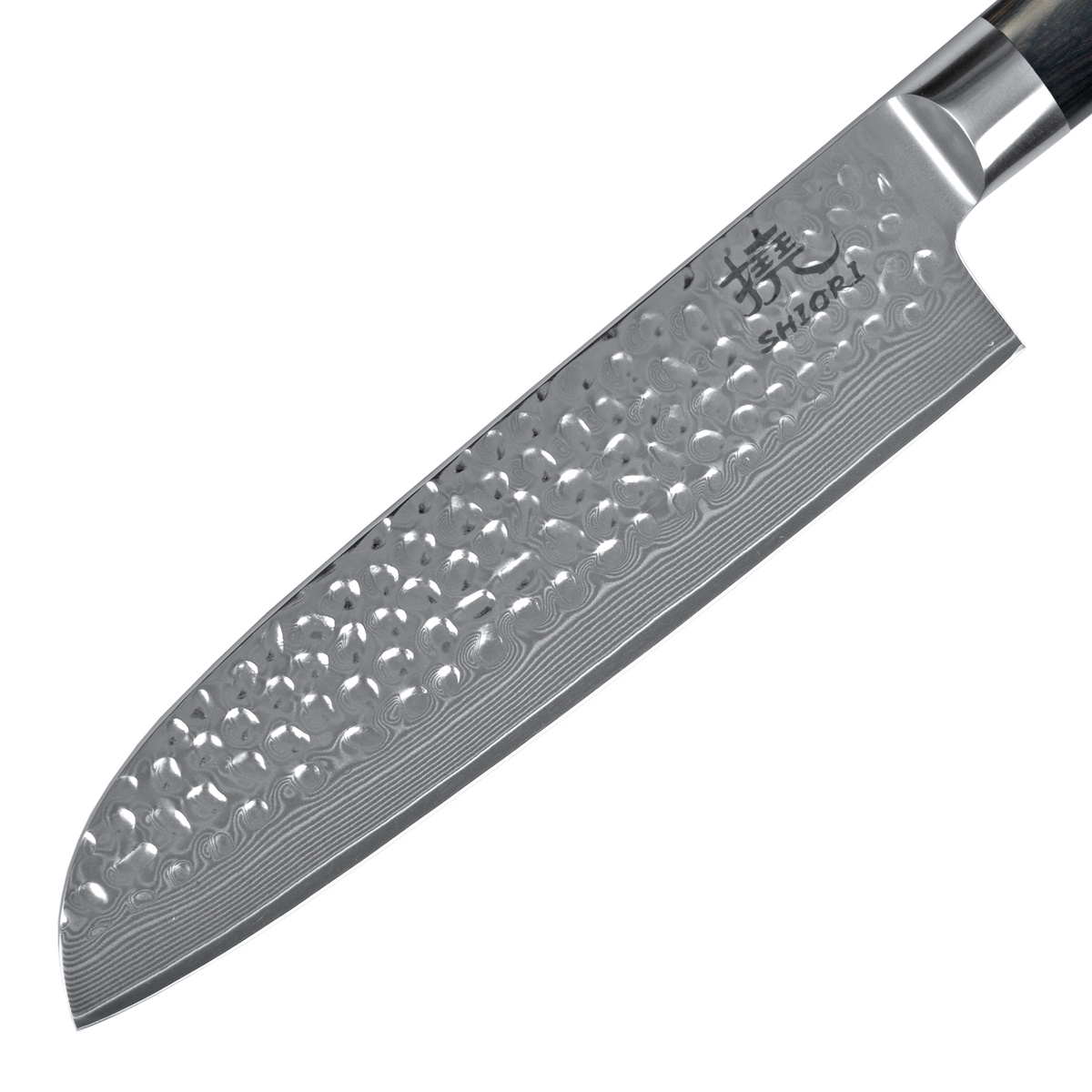 SHIORI 3-Set 撓 Kuri Murō + Santoku + Sifu - set med tre japanska knivar av Damaskusstål