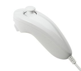 Nunchuk Handkontroll för Nintendo Wii (retail, official), vit
