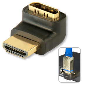 HDMI-adapter rättvinklig 90 grader