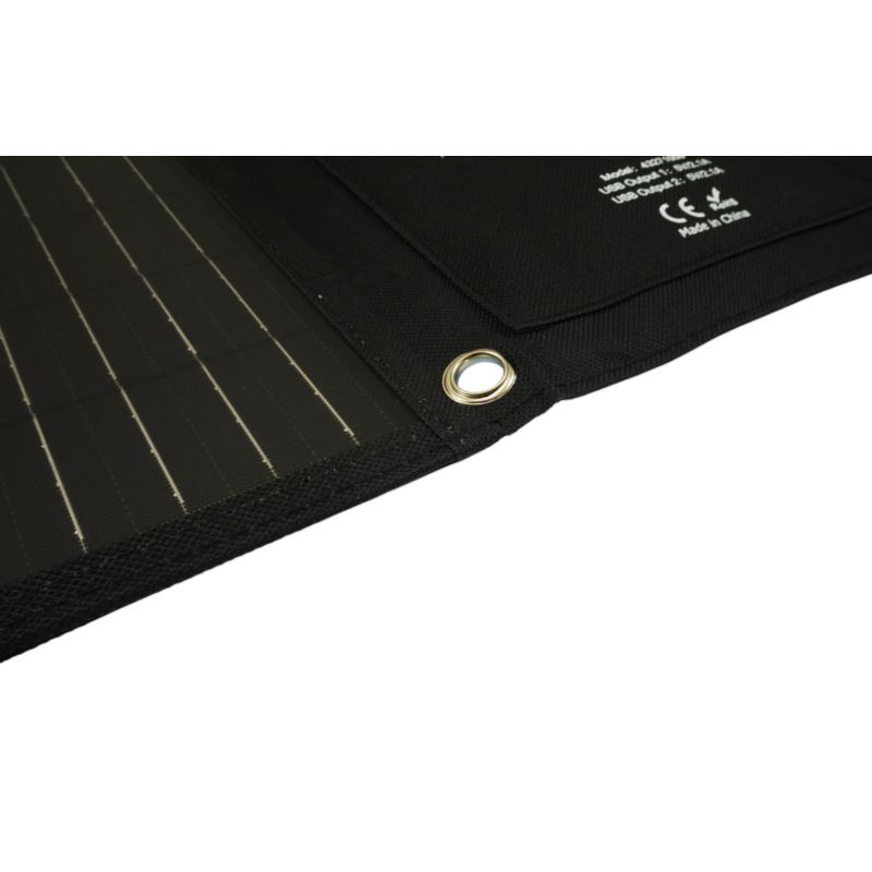 Vikbar solpanel fickformat 14W dubbel USB-utgång 5V/2.1A