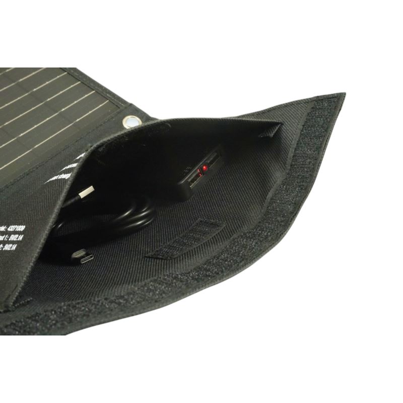 Vikbar solpanel fickformat 14W dubbel USB-utgång 5V/2.1A