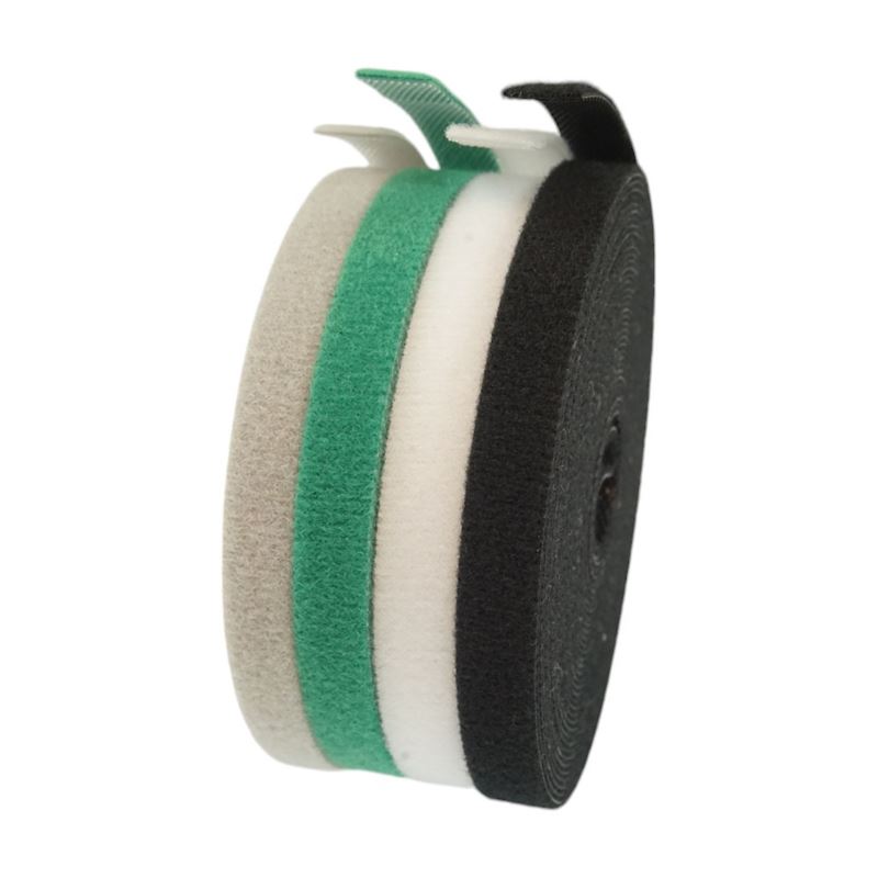 Kabelorganiserare med kardborreband, 5 m x 8 mm, Beast