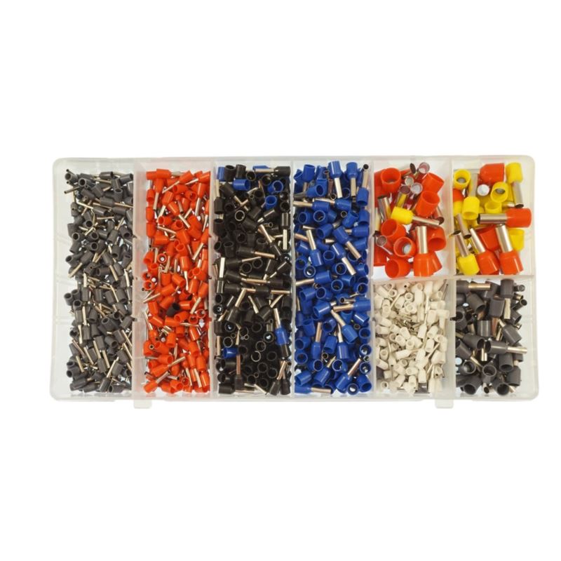 Insulated Crimping Sleeves set, 1200 pcs 0.5-10 mm², Beast