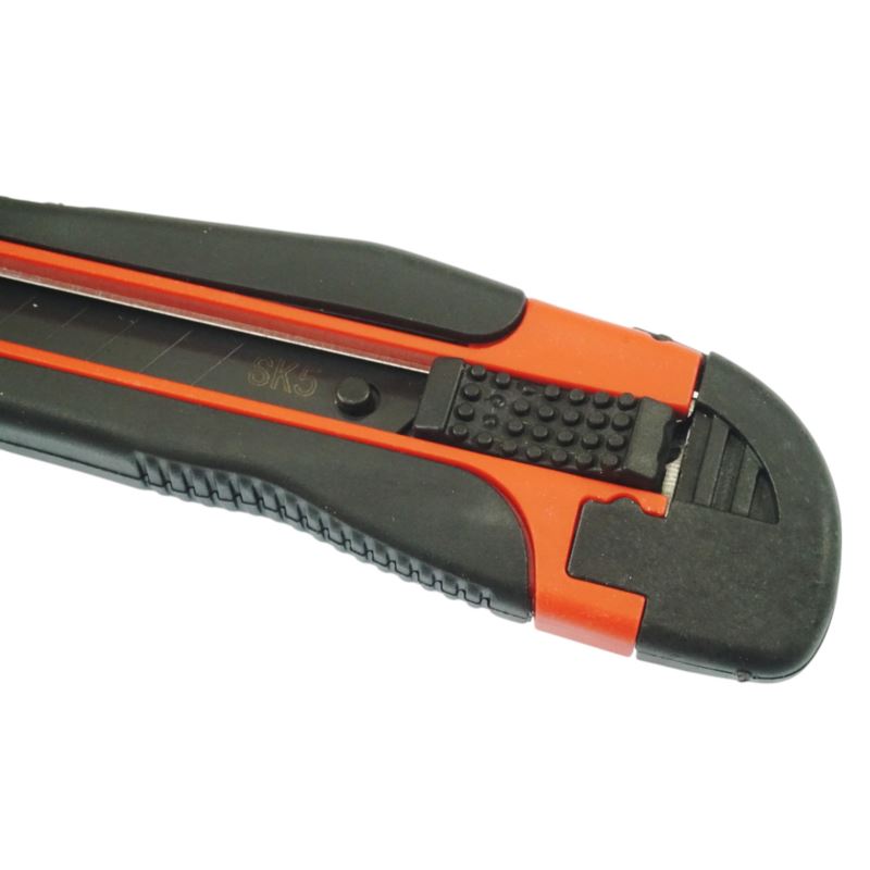 Tapetkniv med brytblad 18 mm, SK-5 stål, TPR-handtag, Beast