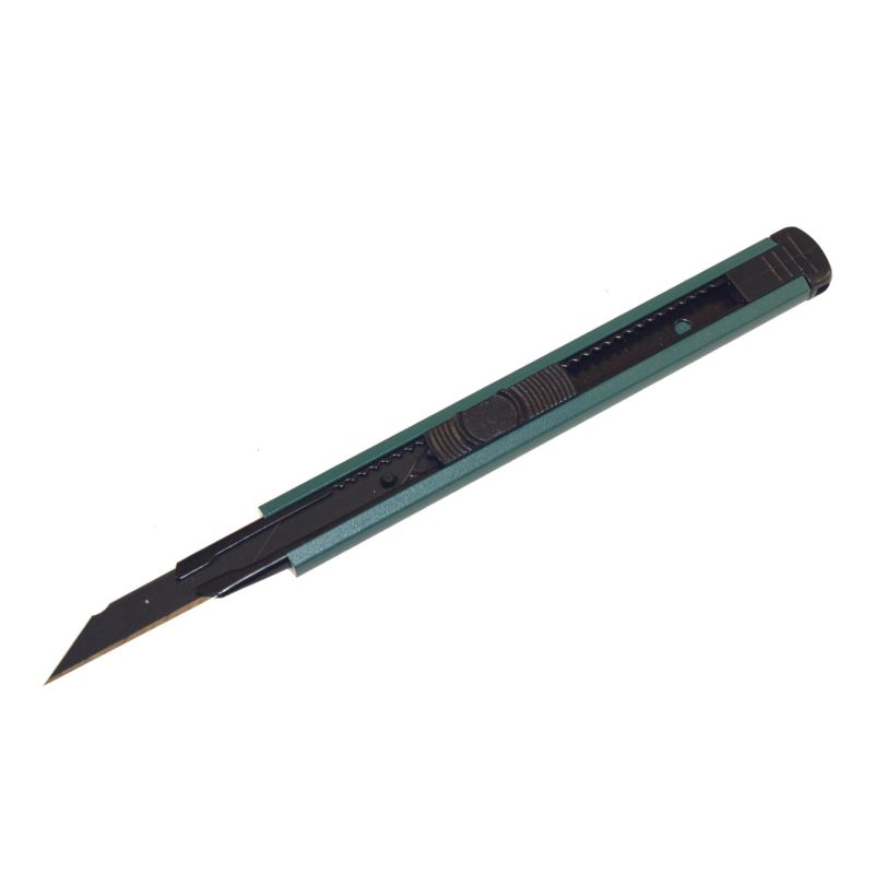 Tapetkniv med brytblad 9 mm, metallstyrning, Beast