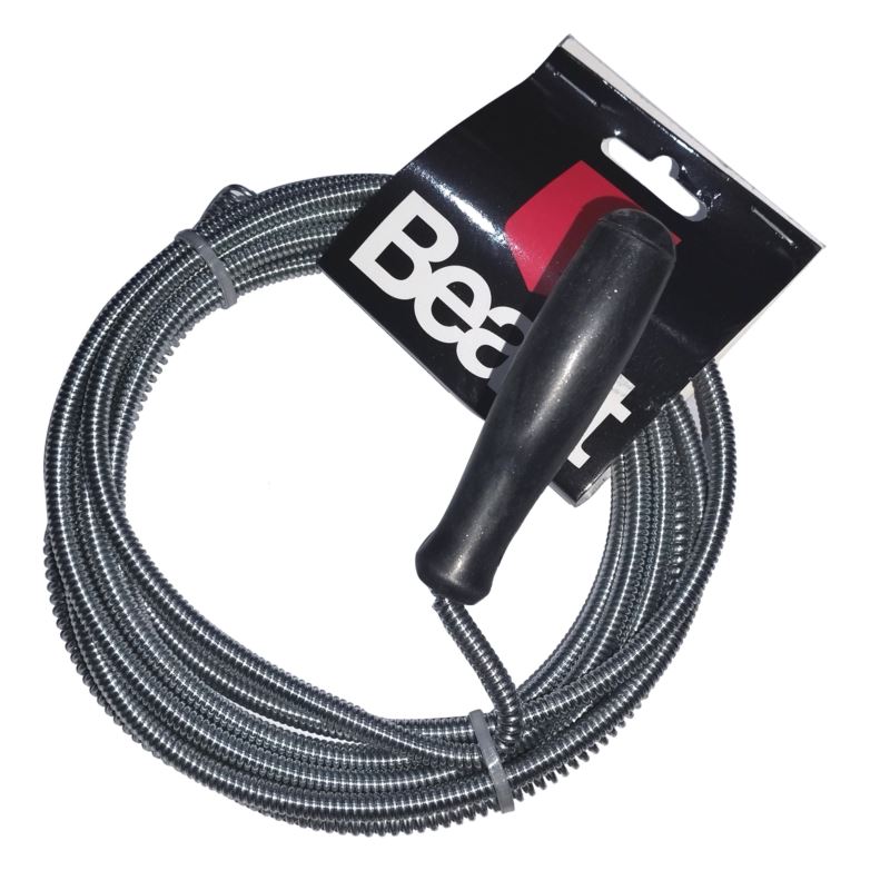 Rensspiral för rör 5 mm x 3 m, galvaniserat stål, Beast