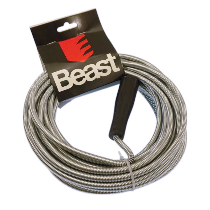 Drain Cleaning Spiral Hose, 8 mm Diameter, 10m Length, Beast