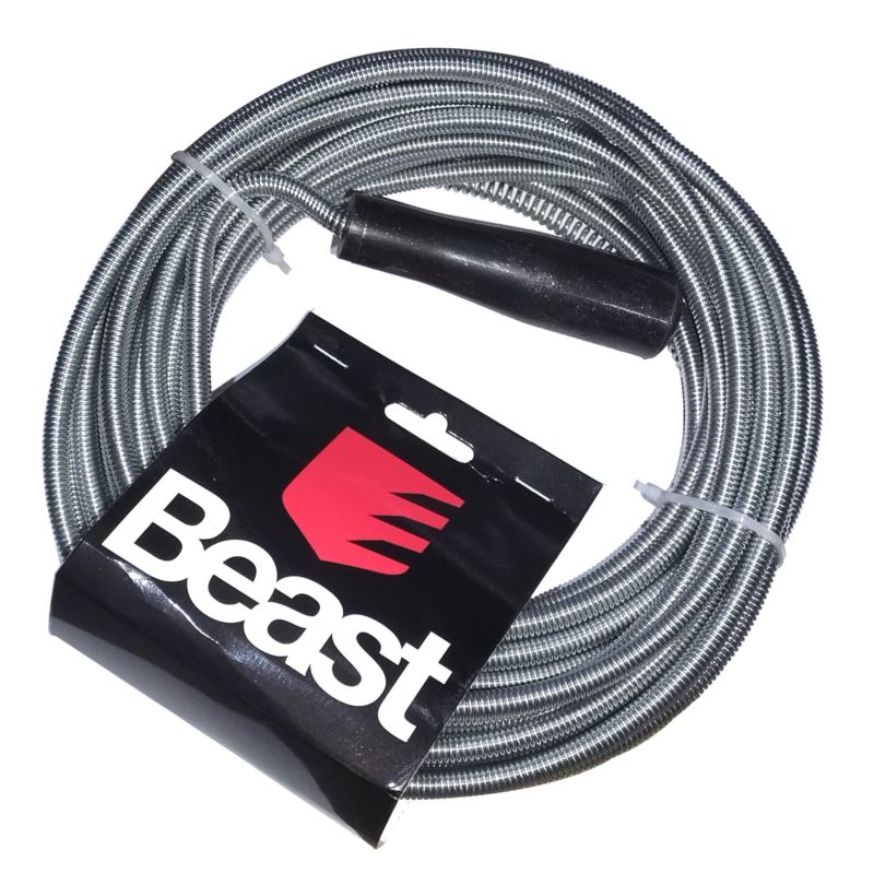 Drain Cleaning Spiral Hose, 8 mm Diameter, 10m Length, Beast